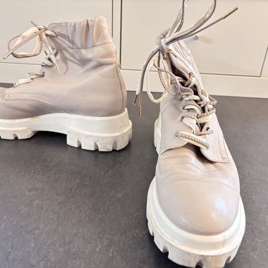 Bottes AGL Taille 40,5 Blanc crème 
