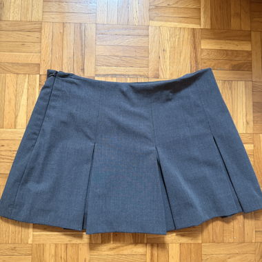 Skort plissettato