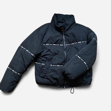 Schwarze Wattierte Jacke
