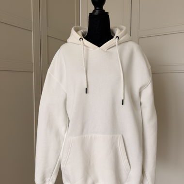 Sweat à capuche ZARA en crème