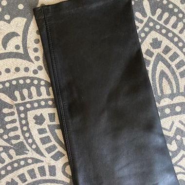 Pantalon en cuir noir