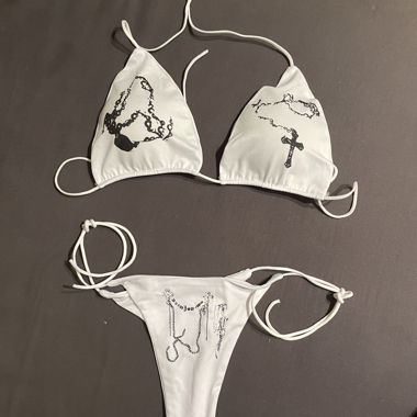 Bikini croisé Grunge