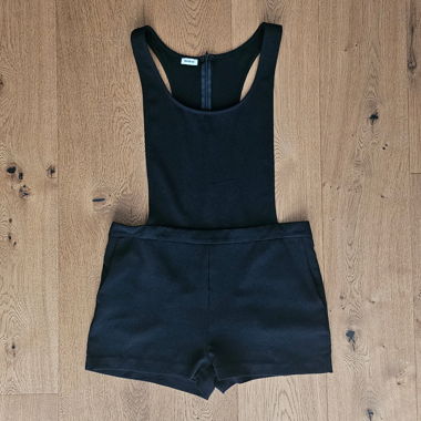 Kurze Stofflatzhose