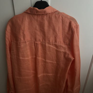 Chemise 100%lin orange h&m