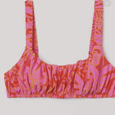 Top bikini rosa/arancio