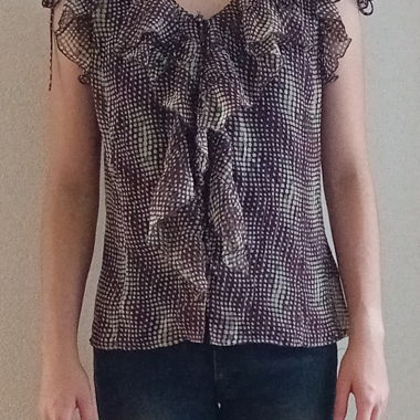 Flatterärmel Top