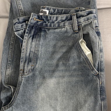 jeans baggy blu