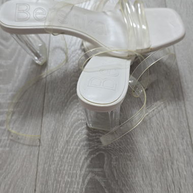 Clear Heeled Sandals