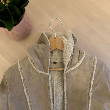 NAF NAF Genuine Leather Coat
