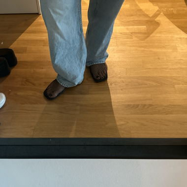 Mules en filet noires, 40.5