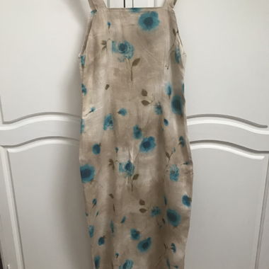 selbstgenähtes Leinenkleid