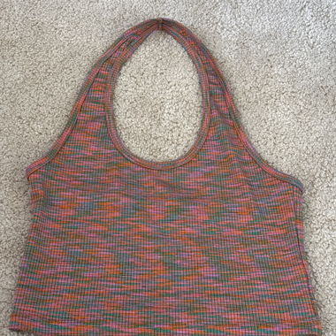 Multicolored Ribbed Tank Top