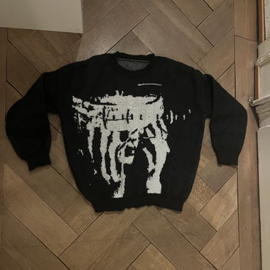 gothic knit sweatshirt