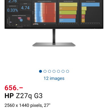 HP Z27q G3 27" QHD Monitor - New
