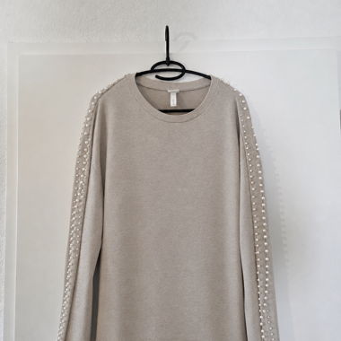 Perlen Strickpullover