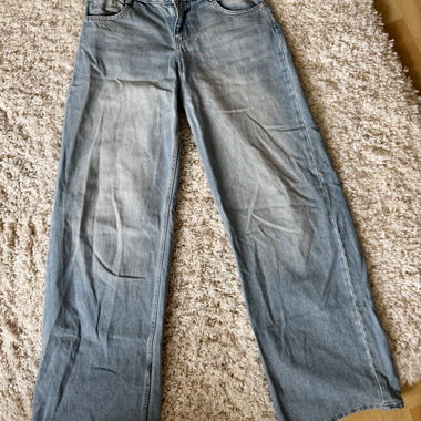 Jeans Bershka baggy bleu clair