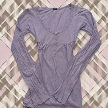 Vintage lila Longsleeve-Top
