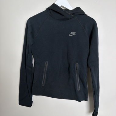Felpa con cappuccio Nike nera
