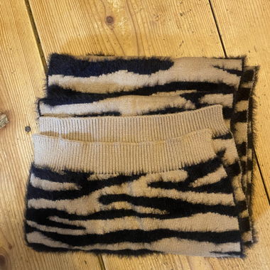 Striped Knit Scarf