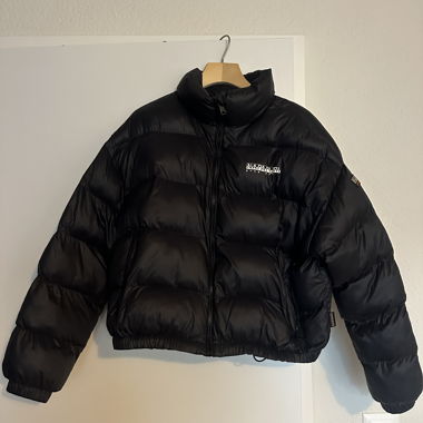 Black Napapijri Puffer Jacket