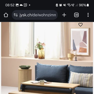 Couchtisch Wohnhimmertisch höhenverstellbar Eiche 