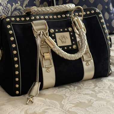 Versace Tasche schwarz/gold