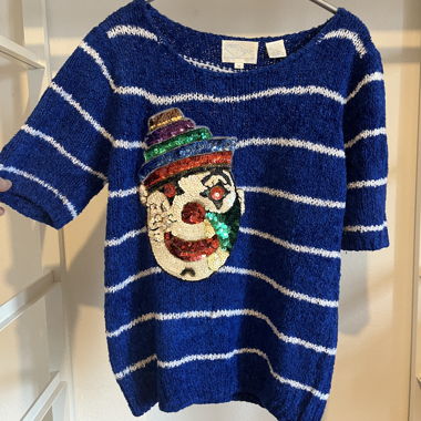 Sequin clown top