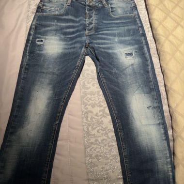 Jeans blu sfumato Alessandro Zavetti