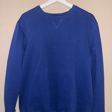Felpa semplice blu