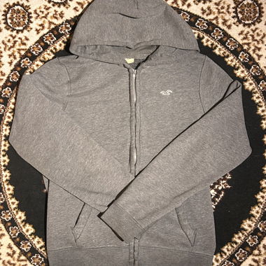 Grey Hollister Zip Hoodie