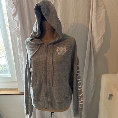 Grauer Levi's Reissverschluss-Hoodie