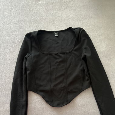 Crop T-shirt Schwarz