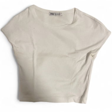 white crop top