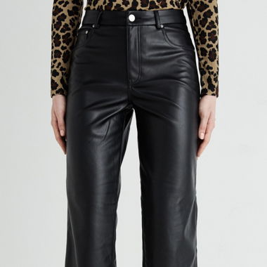 Black leather pants