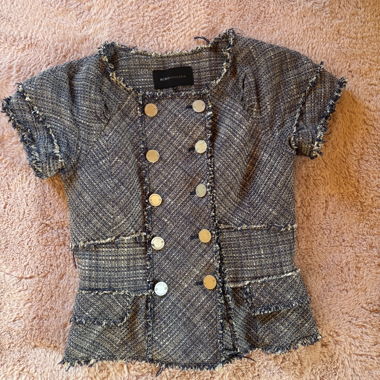 Giacca corta BCBGMAXAZRIA in tweed a maniche corte