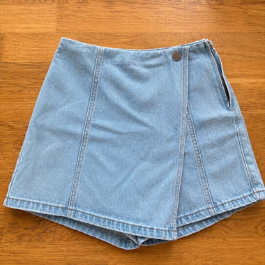 Short en jean taille haute