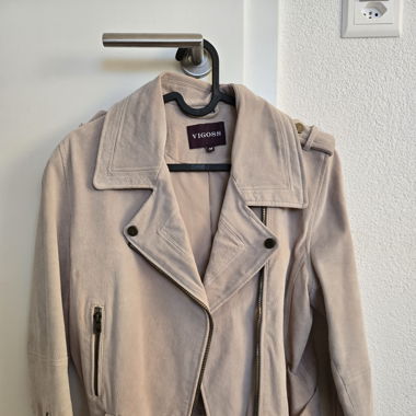  Veste perfecto cuir daim 