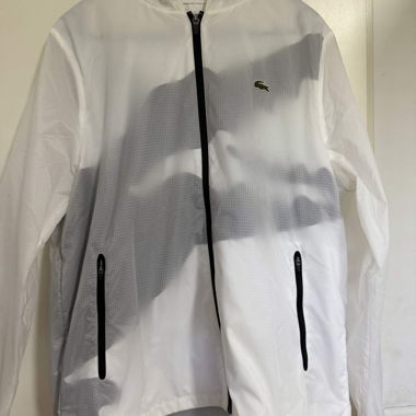 Giacca leggera Lacoste bianca