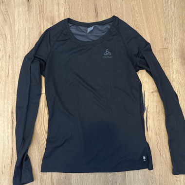 Odlo Black Long-Sleeve Sports Shirt