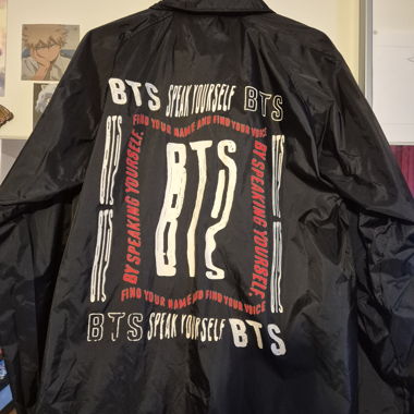 BTS Merch Black Jacket Size M Kpop