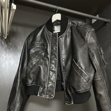 Lederjacke 