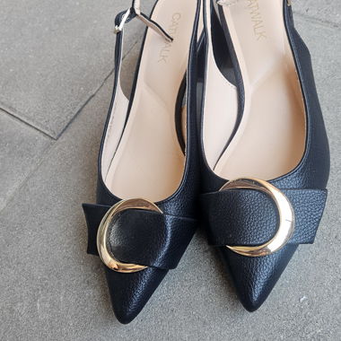 Escarpins slingback noirs