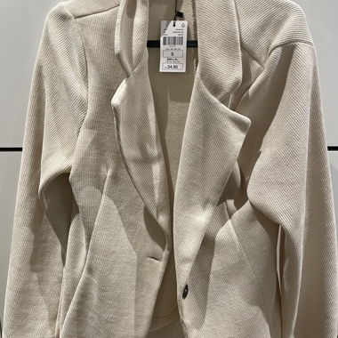 Blazer in maglia beige Tag. S