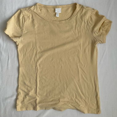 T-shirt Giallo Pallido