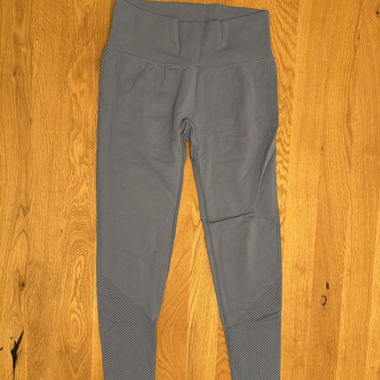 Leggings de sport bleu/gris
