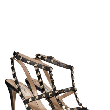 Décolleté Valentino Rockstud in pelle martellata