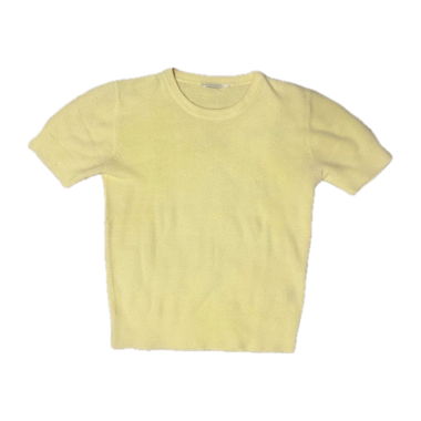 Butter-yellow knit shirt