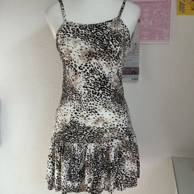 Miniabito con stampa animalier
