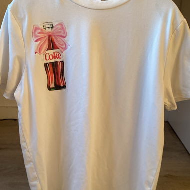 T-shirt bianco Diet Coke