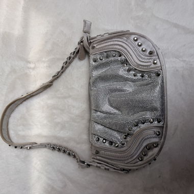 Borsa a tracolla argento di Zara